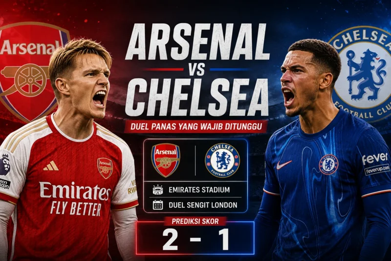Arsenal vs Chelsea Duel Panas yang Wajib Ditunggu, Prediksi Skor dan Starting XI.webp